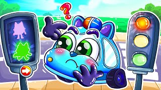 🚦 Red Light, Green Light! 🚨 Stop! Kids Safety Song🚓🚌🚑+ More Nursery Rhymes by Cars & Play