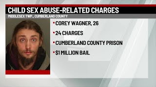 Cumberland County man faces two dozen child sex abuse-related charges