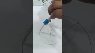 #angle #mathstrick #90degrees #geometry #mathshorts #maths Make flower with Compass #flowers