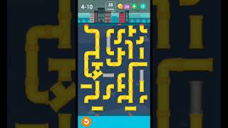 Smart puzzles pipes hard level 10 #how to solve pipes level 4-10
