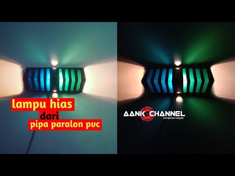  Kerajinan  tangan bikin lampu  hias  dinding dari  pipa  