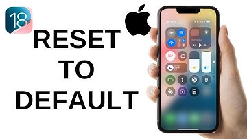 How to RESET Control Center Back to Default on iphone - iOS 18