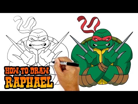 How to Draw Raphael  Teenage Mutant Ninja Turtles