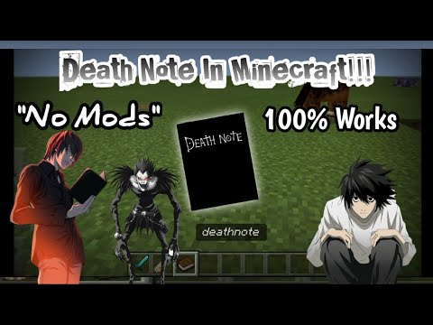 Deah Note Build Minecraft Cara Membuat Death Note Di Minecraft | How to make a death note in ...