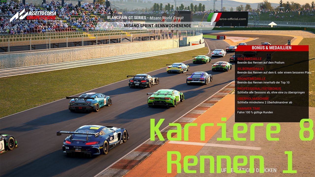 Assetto Corsa Competizione Karriere