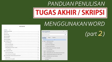 TUTORIAL PENULISAN TUGAS AKHIR / SKRIPSI BIAR NGGAK SEMRAWUT Part 2