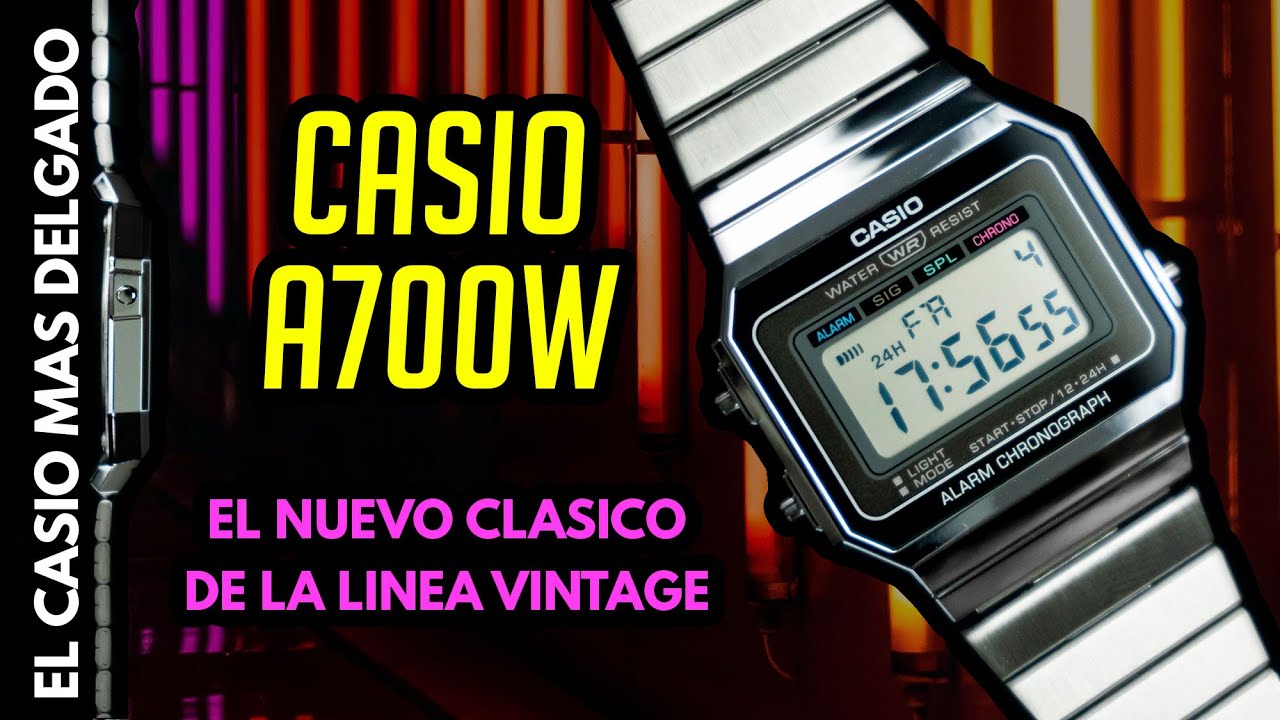 Casio A700 El Nuevo Clásico de Marca y el Casio Más Delgado! - YouTube