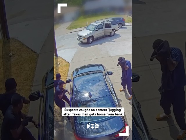 Suspects caught on camera ‘jugging’ after Texas man gets home from bank