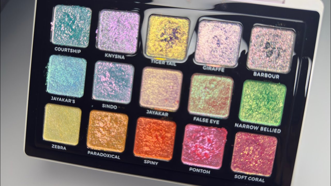 New Adept Cosmetics Seahorse Palette Swatches