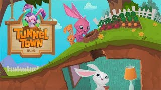 Tunnel Town Город Туннелей Строим Подземный город вместе с Кроликами! Видео обзор Let's Play