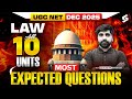 UGC NET Law Marathon Class 2025 | UGC NET Law All 10 Units Most Expected Questions By Karan Sir