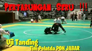 Pertandingan seru !!! Uji Tanding Tim Pelatda PON JABAR di Padepokan SILAT TMII JAKARTA