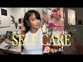 SELF CARE VLOG: NEW HAIRCUT + SPA DAY + SIP AND PAINT AT HOME + TRADER JOES HAUL + ALONE TIME
