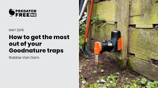 Learn how to get the most out of your Goodnature traps