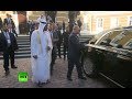 Putin shows off his new Cortege limo to Abu Dhabi Crown Prince