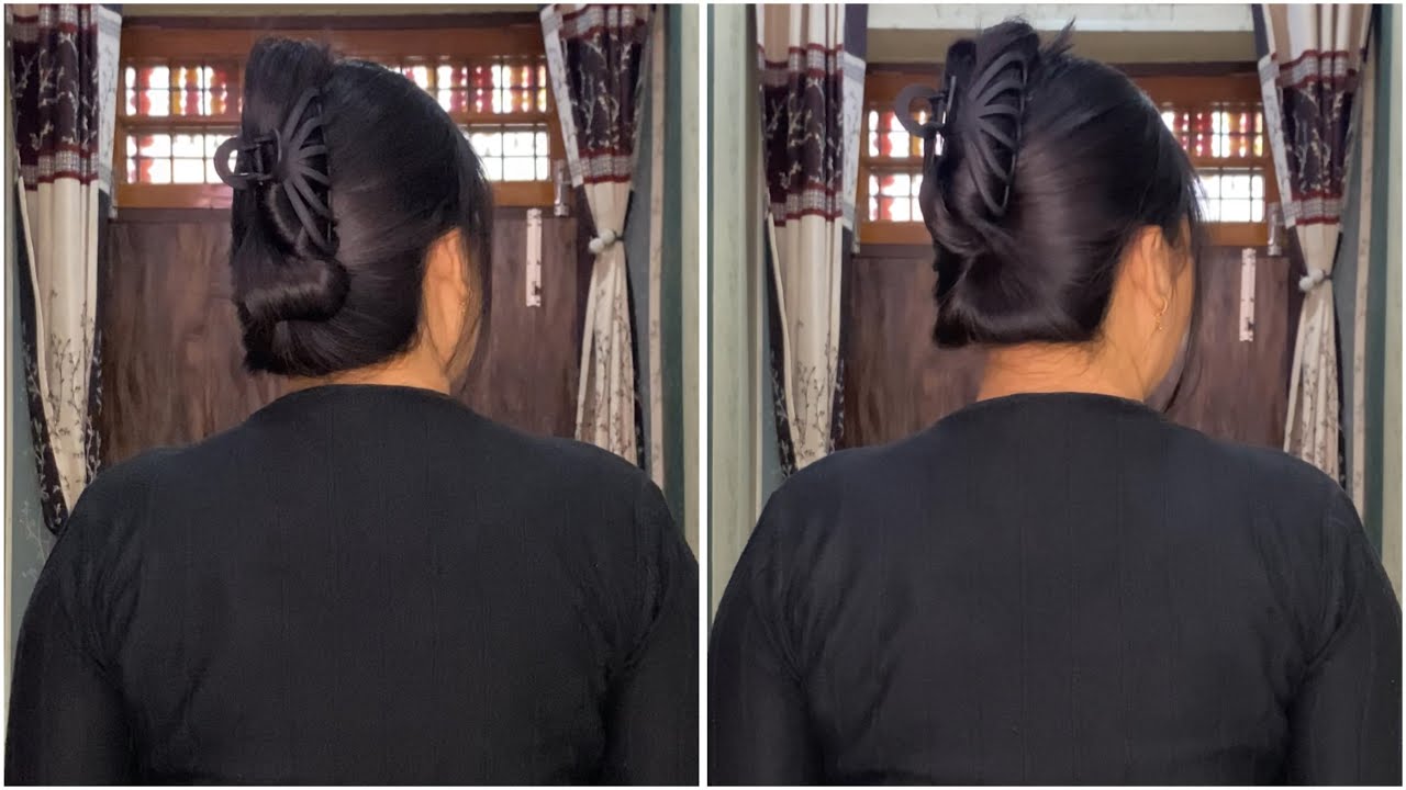Women Long Hair.... Hair Bun Hairstyle Tutorial Ideas