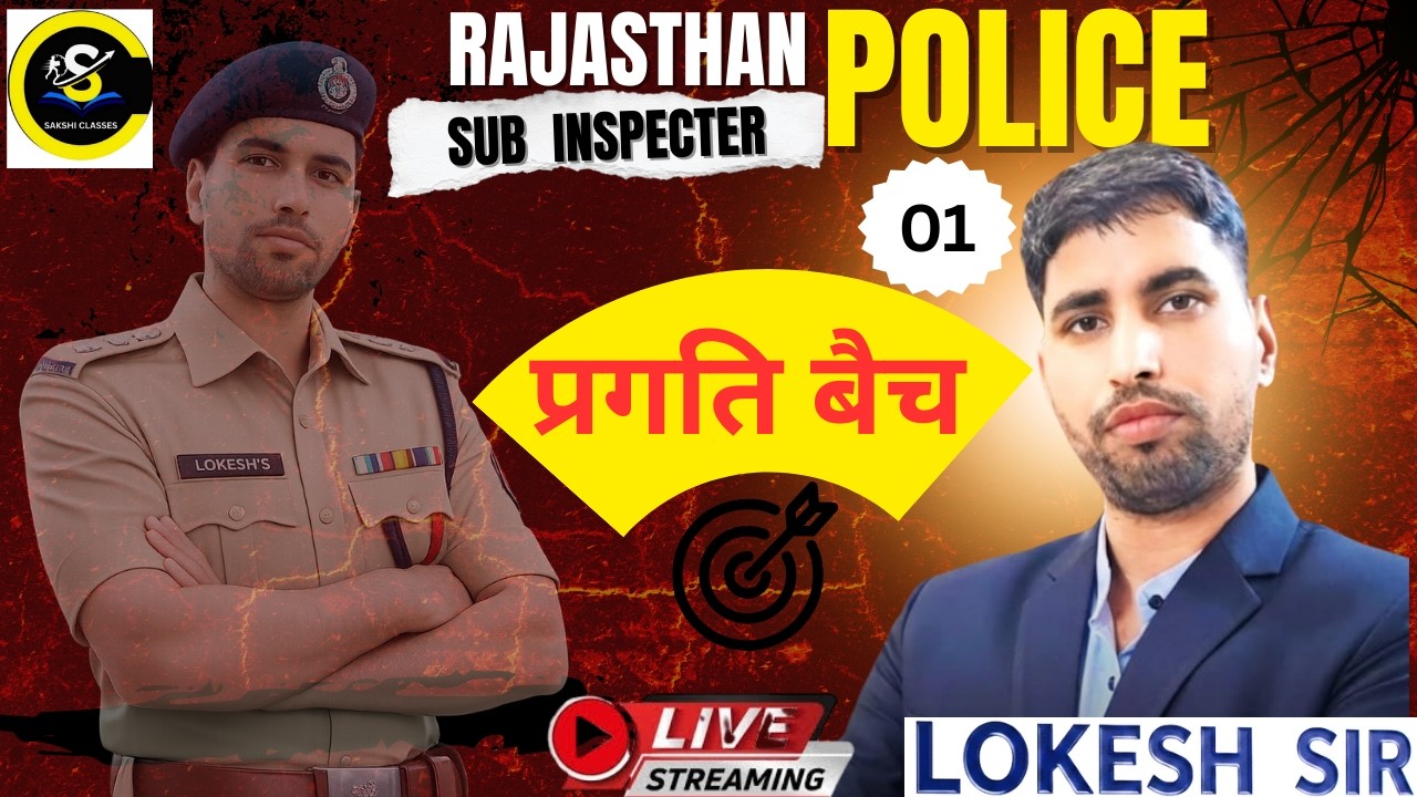 Rajasthan Police SI 2026 | हिंदी व्याकरण MCQ | शब्द रचना (तत्सम, तद्भव, देशज, विदेशज) By Lokesh Sir