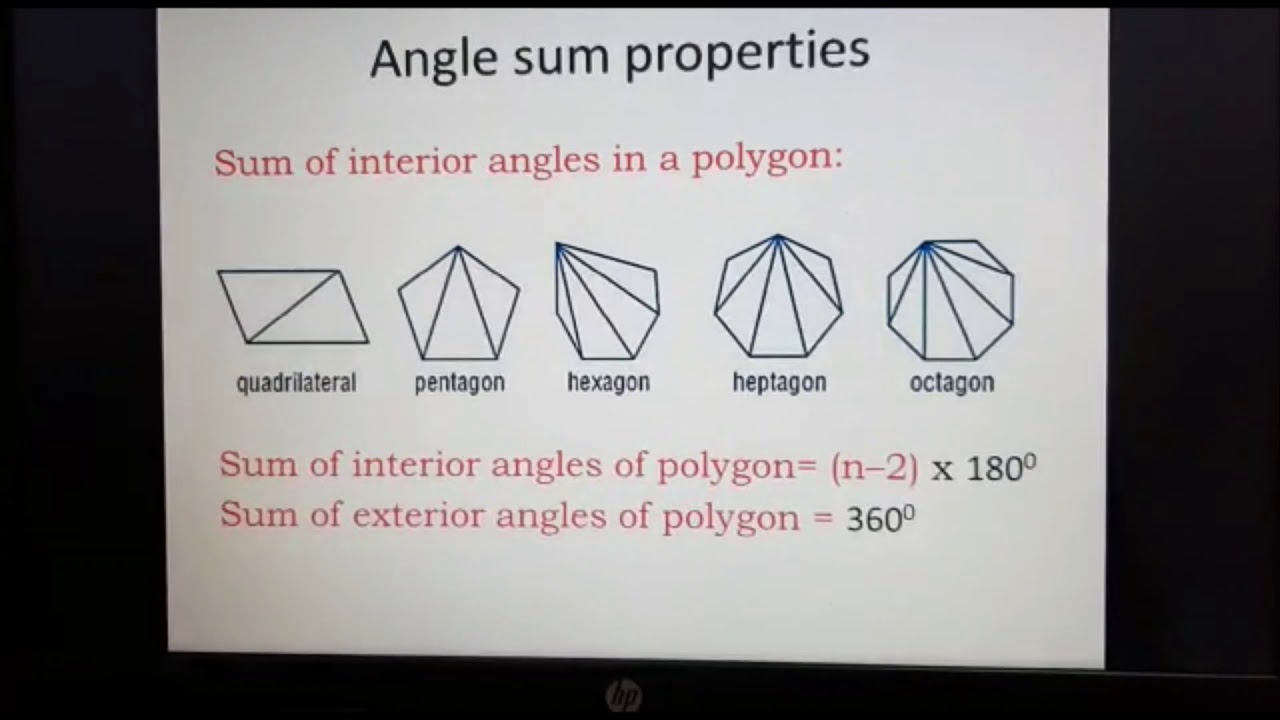 Angle Properties Of Regular Polygon Grade 9 BY TR Kala YouTube
