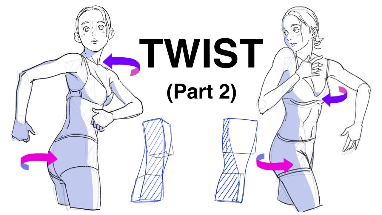 HOW TO DRAW BODY TWIST (Part 2): Practice - YouTube