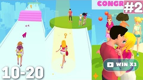 Makeover Run Gameplay Walkthrough Level 10-20 iOS Android Fashion Makeup