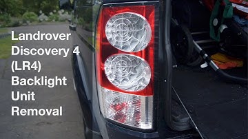Landrover Discovery 4 (LR4) Backlight Unit Removal for bulb change