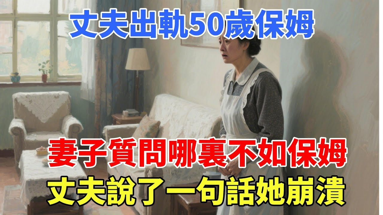 丈夫出軌50歲保姆，妻子質問哪裏不如保姆，丈夫說了一句話她崩潰#社会奇闻 #改编事件 #人间百态 #非凡视角 #人间奇闻录