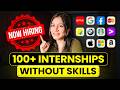 Easy way to get internships without skills in 2024 