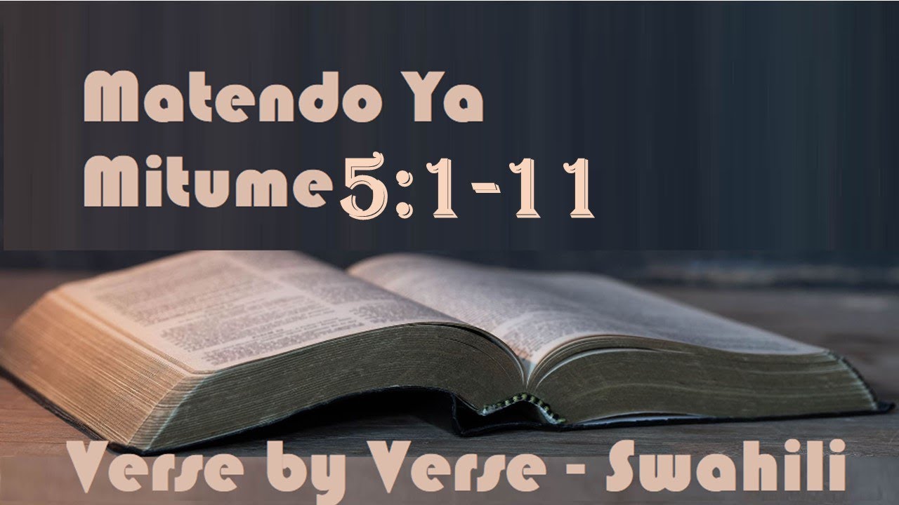 VBV Swahili- Matendo ya Mitume  5 :1- 11   Anania na Saphira