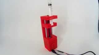 3D Printed Syringe Pump Rack solo