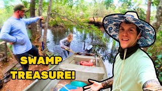 Metal Detecting Button Infested Swamp! Found Treasures from 200+ Yrs Ago