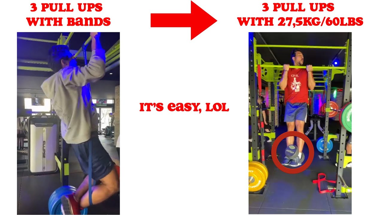 How to go from 0 Pull ups to Weighted Pull ups Fast, Easy Method. - YouTube