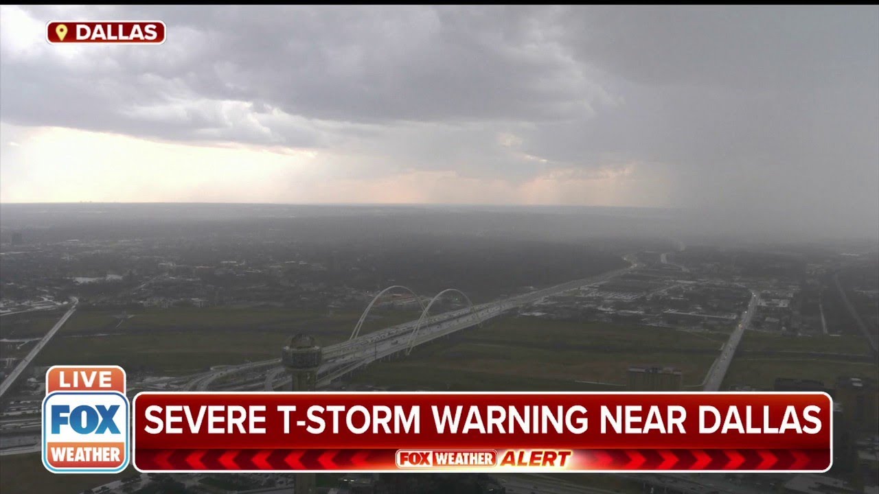 Severe Storm Brings Large Hail, Gusty Winds, Rain To Dallas, Texas Area