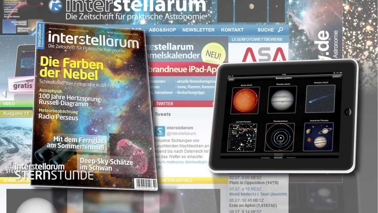 interstellarum Sternstunde Live vom ATT am 10.05.2014 - Aufzeichnung der 13 Uhr-Sendung