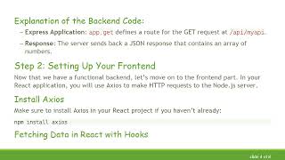 How to Receive Data from Node Backend to React Client Using Hooks