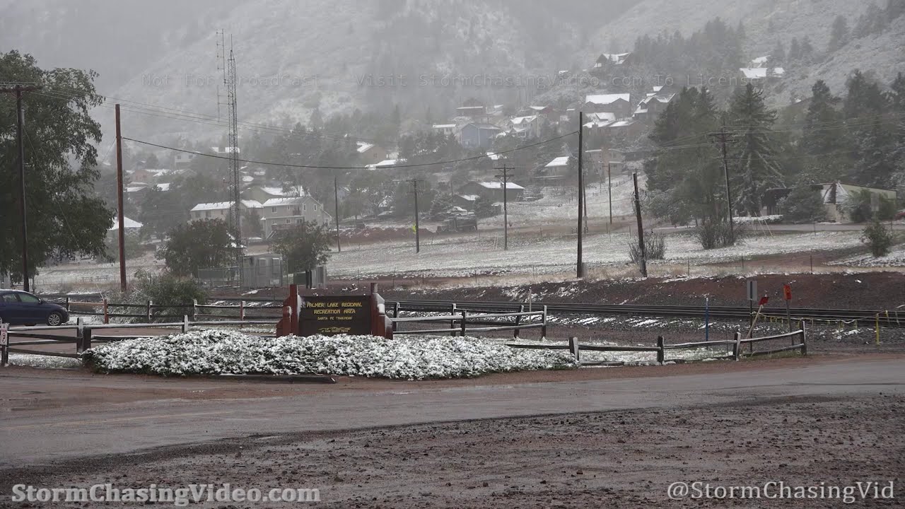 Palmer Lake, CO Summer Snowfall Chills the Foothills 9/8/2020 YouTube