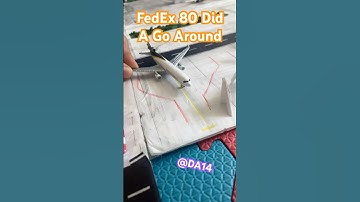 What If……. FedEx 80 Did A Go Around #aviation #modelairport #modelairplane #fedex  #planecrash
