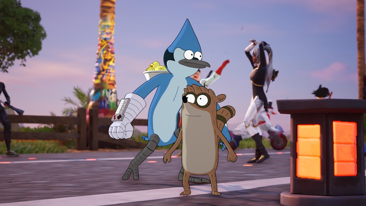 Mordecai and Rigby | Fortnite CH7S1 Showcase Gameplay