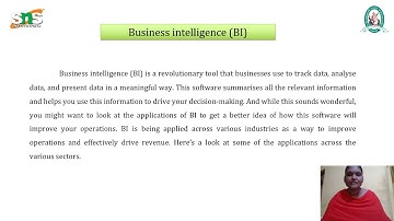 S.MEENAKSHI I AP I B.COM IT I VLS 9 I BUSINESS INTELLIGENCE I BI Case Study