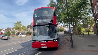 * DIVERSION * Go Ahead London: Route 151 (DEL16 LV74YVE) Wright Electroliner EV