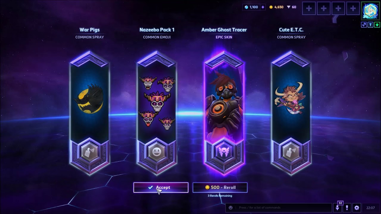 Heroes of the storm: opening free loot packs
