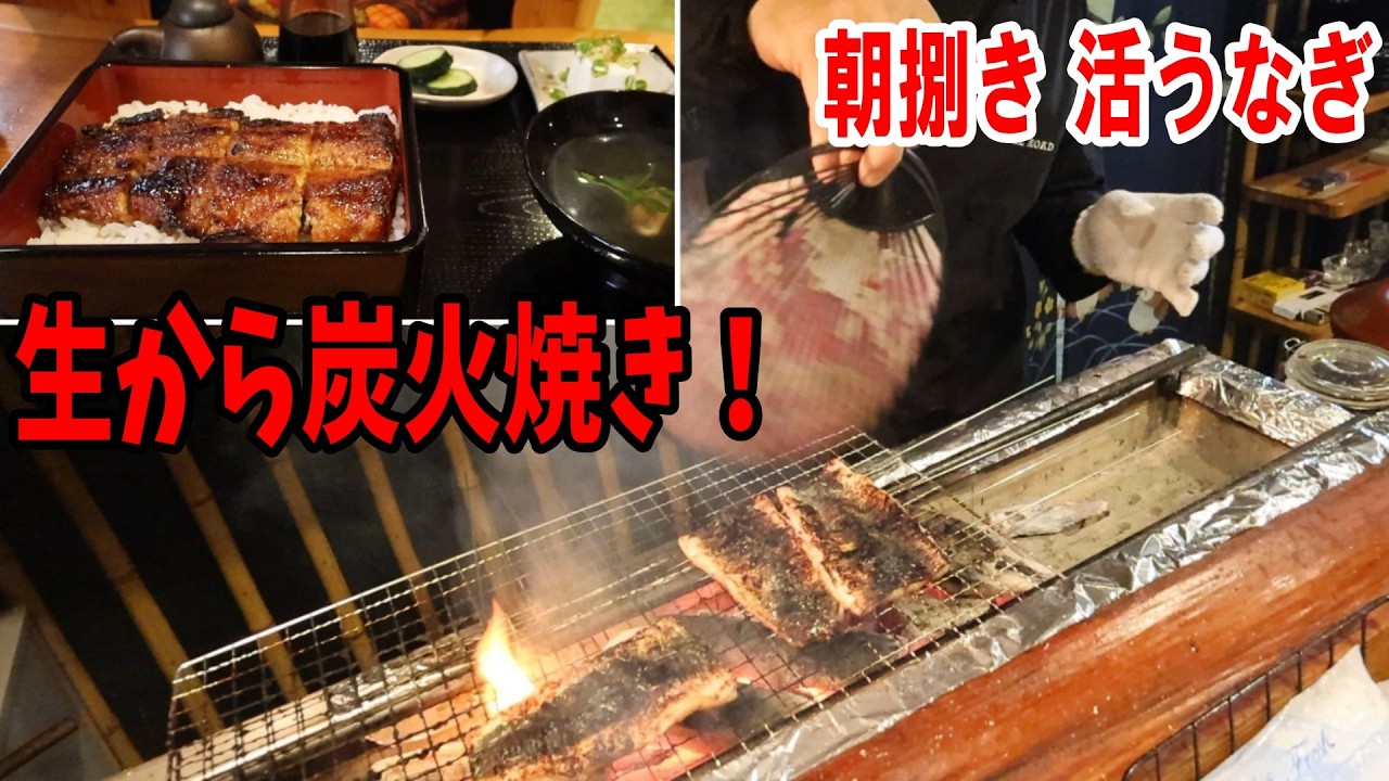 Kitakyushu Gourmet] Charcoal-grilled eel, prepared fresh from live