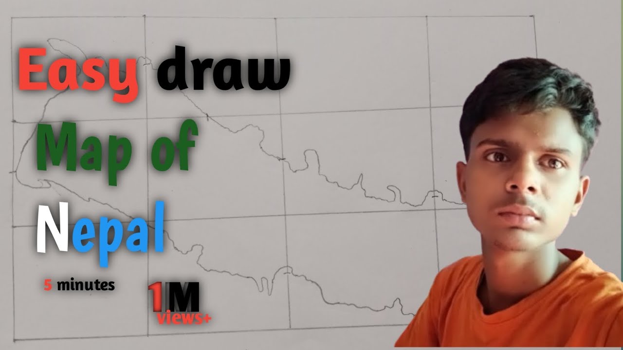 Map of Nepal |easy draw map of Nepal | easy  trick how to make map of Nepal |draw map of Nepal  exam