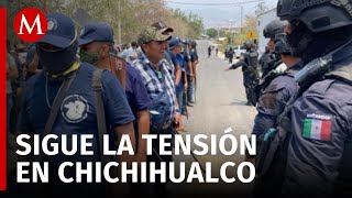 Después de 5 días de custodia la policía comunitaria de Chichihualco, Guerrero se retira