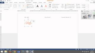Inserting Word Art