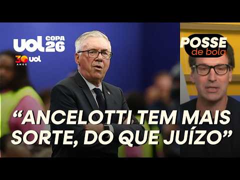 ANCELOTTI TEM MUITO MAIS SORTE DO QUE JUÍZO! NÃO DÁ PARA FICAR SÓ NA ... DISPARA ARNALDO
