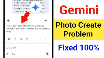 Gemini Photo Create Problem | Gemini Photo Not Creating Problem Solve | Gemini Photo Not Generate