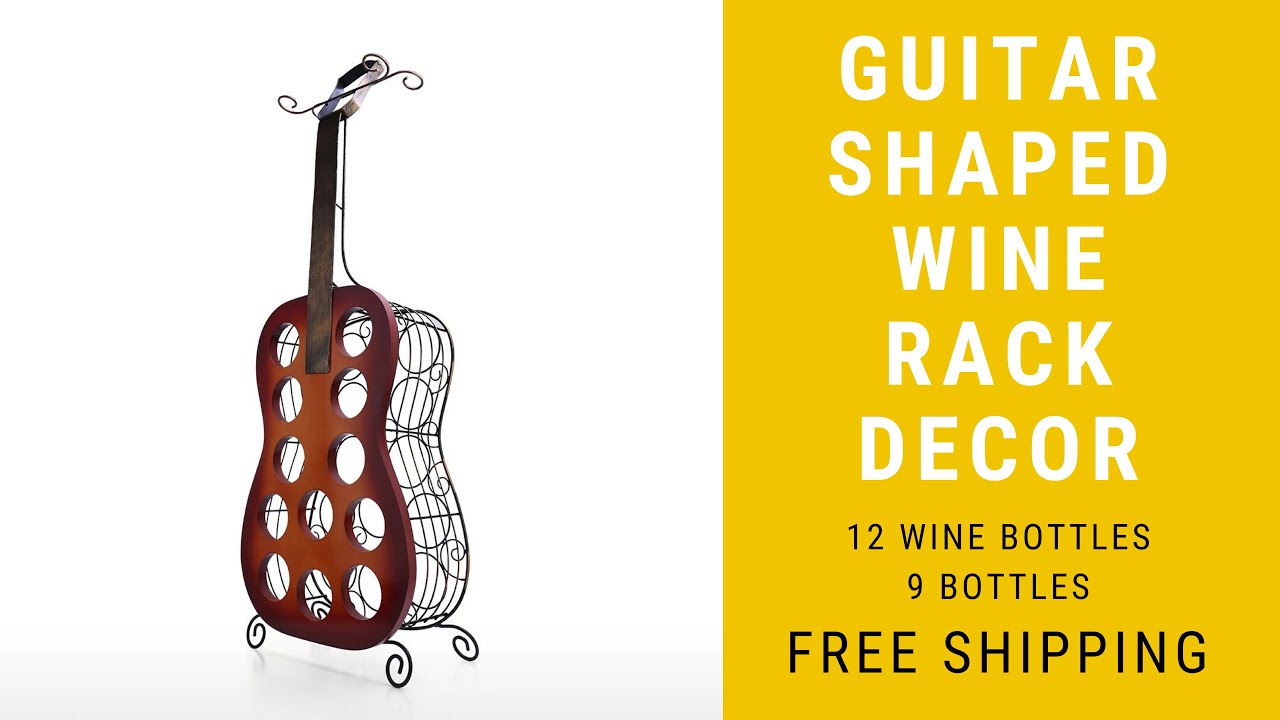 Guitar Shaped Wine Rack YouTube