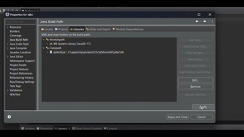 How to set JDBC Driver classpath in Eclipse IDE(Java Database Connectivity)