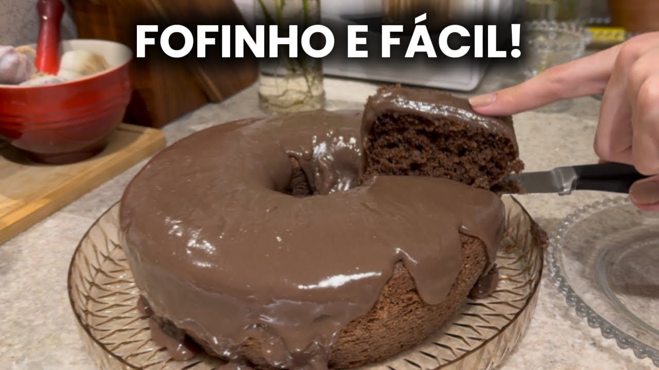 BOLO DE CHOCOLATE FOFINHO E FÁCIL | Receita Caseira que Sempre Dá Certo