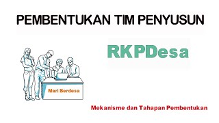 PEMBENTUKAN TIM PENYUSUN RKPDesa